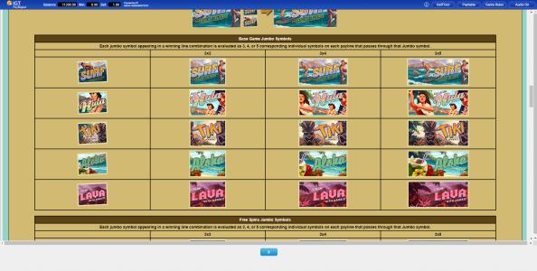 Wheel of Fortune Hawaiian Getaway Powerbucks Slot Machine Base Game and Free Spins Jumbo Symbols Screen