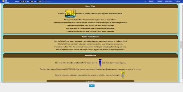 Wheel of Fortune Hawaiian Getaway Powerbucks Slot Machine Bonus Game Screen