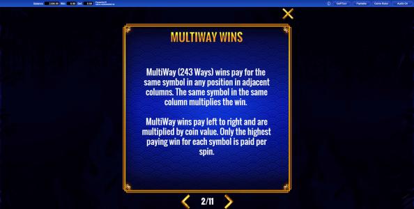 Fortune Coin Slot Machine Game Summary Screen