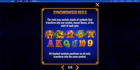 Fortune Coin Slot Machine Bonus Symbol Screen