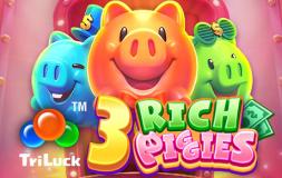 3 Rich Piggies slot logo