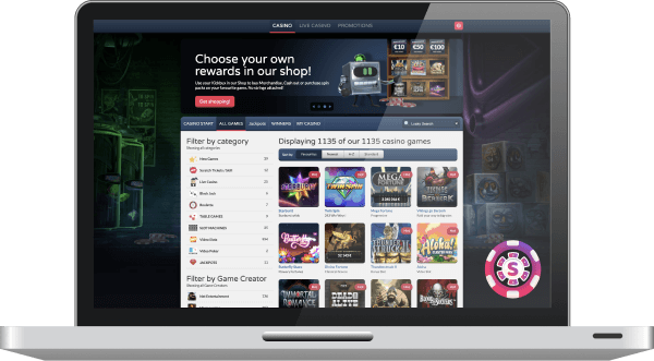 get lucky casino games