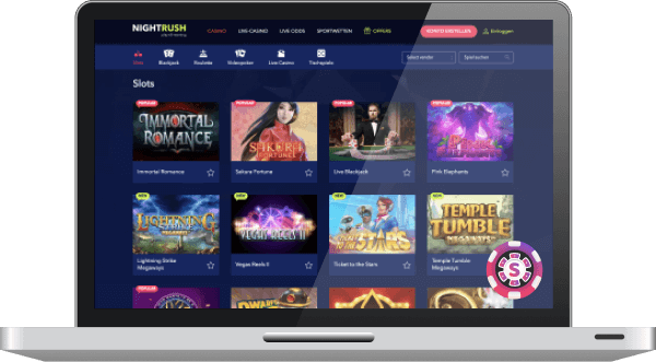 nightrush casino games