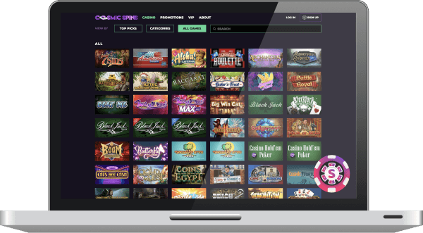 cosmic spins casino games