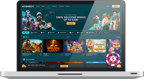 arcanebet Casino games