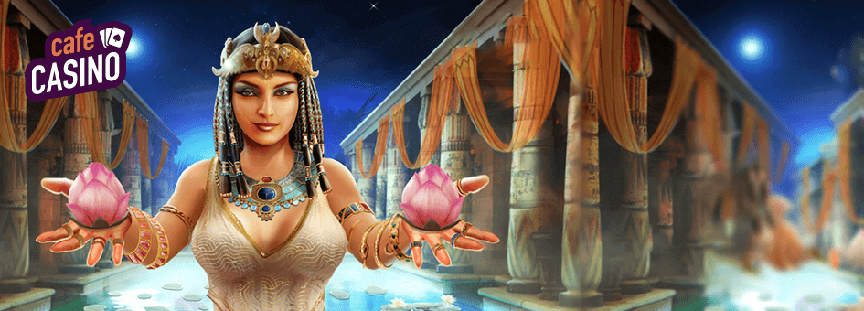 Cafe Casino promotional image with Rival software