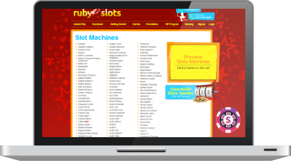 ruby slots casino games