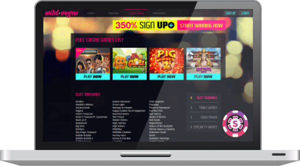 wild vegas casino games