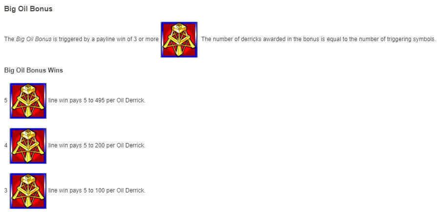 Texas Tea slot Big Oil Bonus