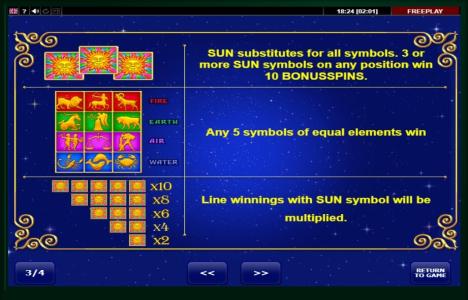 Lucky Zodiac Slot Machine Wild Symbol Screen