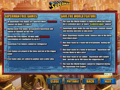 Superman Slot Machine Wild Symbol Screen