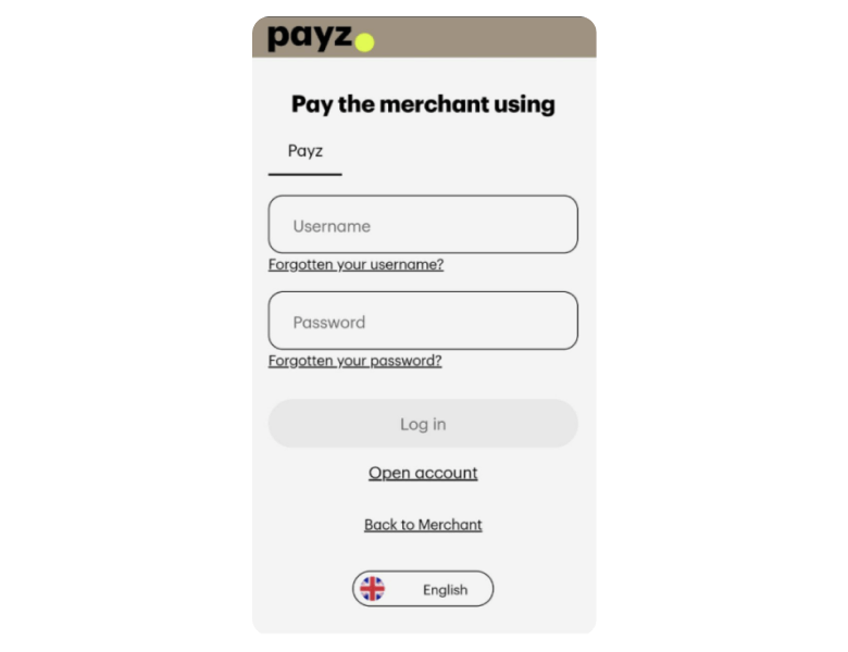 Login page to ecoPayz account to confirm deposit