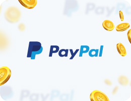 PayPal logo with coins representing digital payment solutions for online casinos