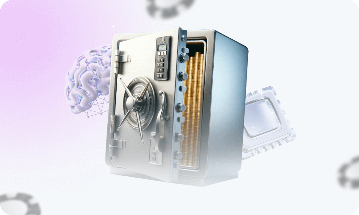 An image of a safe, symbolizing the use of AI to improve security in online casinos.