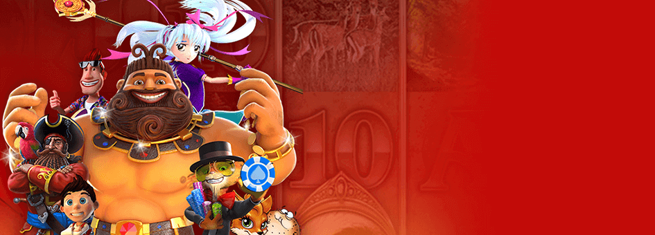 Golden Tiger Casino Slot characters on Golden Tiger Casino Promo Image