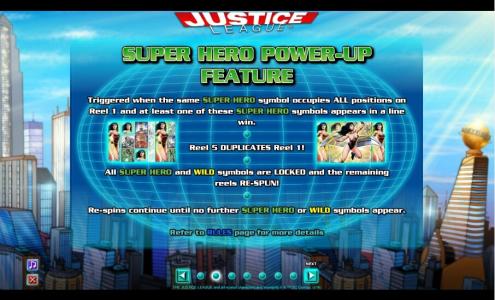 Justice League Slot Machine Wild Symbol Screen