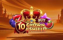 10 Crown & Shield slot logo