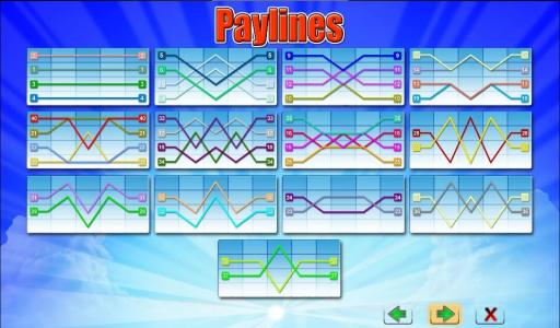 Angels Touch Slot Machine Paylines Screen