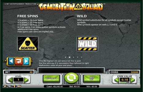 Demolition Squad Slot Machine Free Spins and Wild Screen