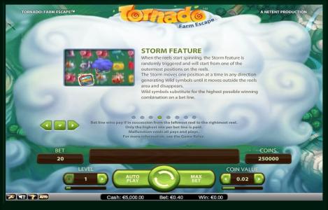 Tornado: Farm Escape Slot Machine Storm Feature