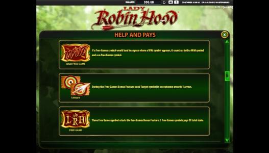 Lady Robin Hood Free Game and Wild Screen