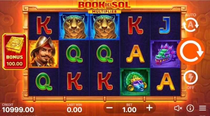 Book del Sol Multiplier slot