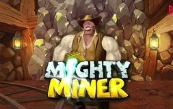 Mighty Miner slot logo