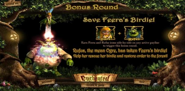 Enchanted Slot Machine Bonus Round Screen