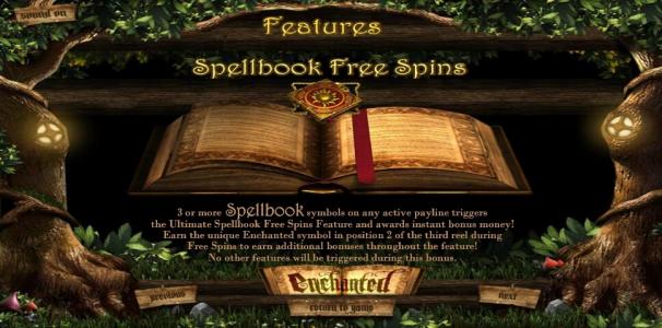 Enchanted Slot Machine Free Spins Bonus Screen