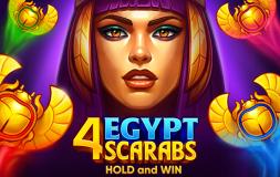 4 Egypt Scarabs slot logo