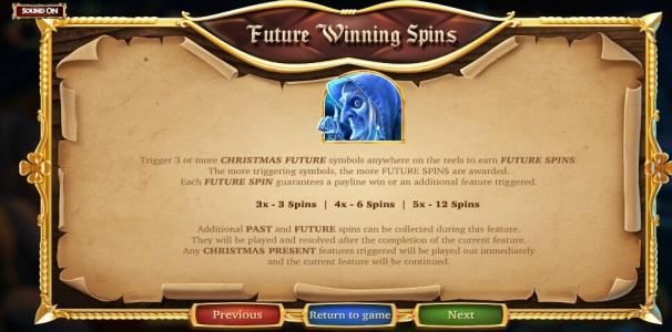 A Christmas Carol Slot Machine Wild Symbol Screen