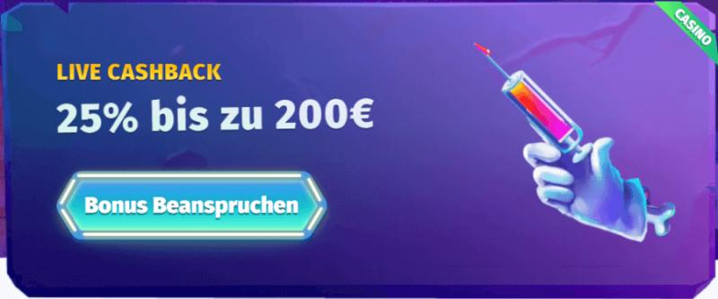 Casombie Casino Live Cashback