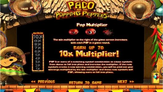 Paco and the Popping Peppers Slot Machine Money Wheel Jackpot
