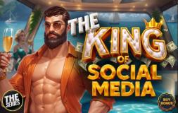 The King of Social Media slot logo
