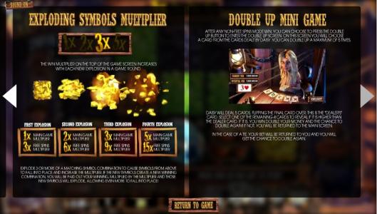 More Gold Diggin Slot Machine Exploding Symbols Multiplier Screen