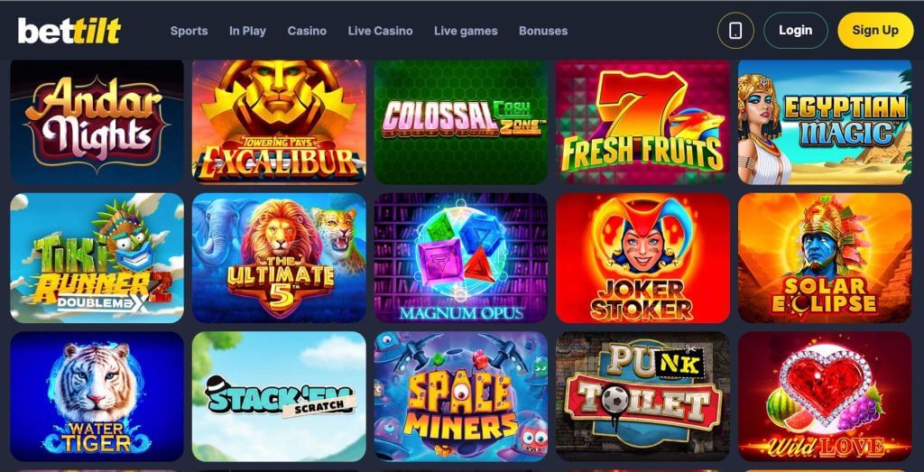 Bettilt Casino Spiele