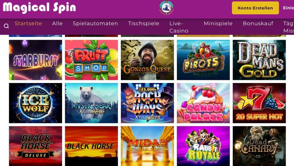 magical spin casino spiele