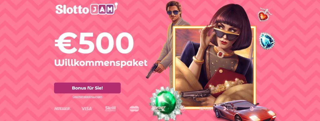 SlottoJam Casino Willkommenbonus