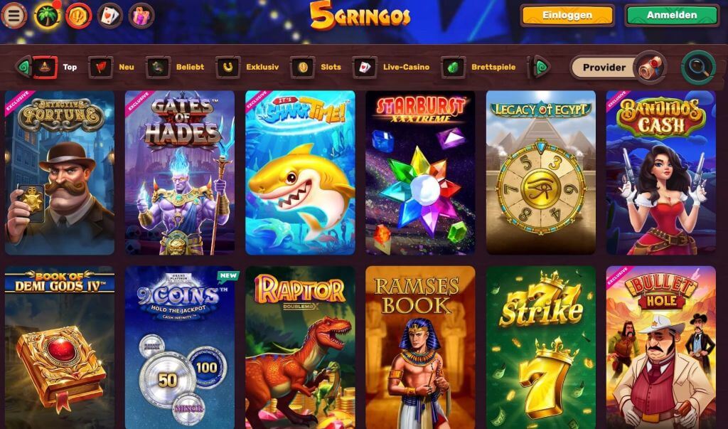 5Gringos Casino Spiele