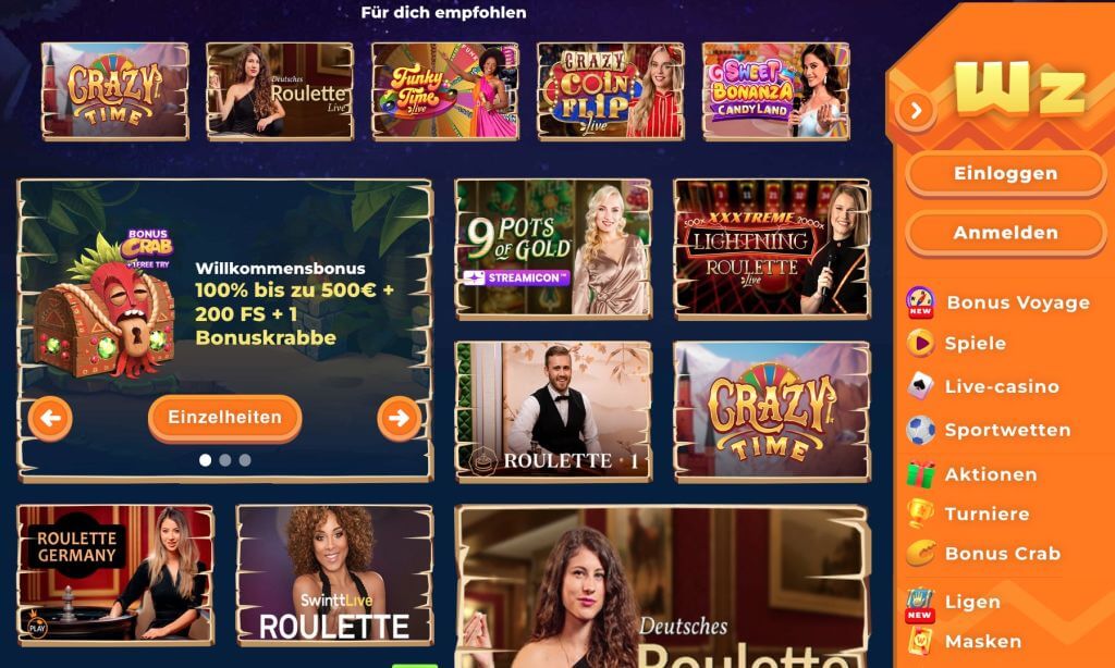 Wazamba Live Casino