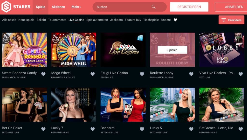 Stakes Live Casino