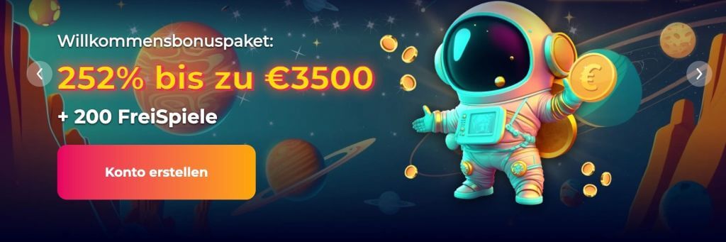 CosmicSlot Casino Willkommensbonus
