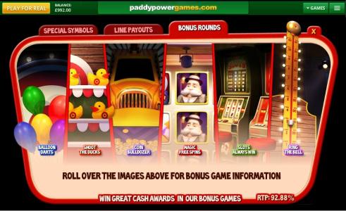 Slots O'Fun Slot Machine Bonus Rounds Screen