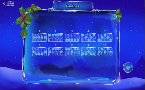 Santas Kiss Slot Machine Paylines Screen