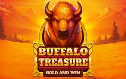 Buffalo Treasure Hold & Win slot logo