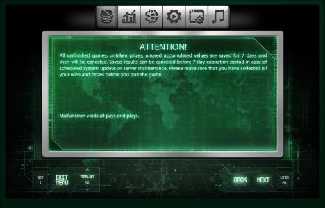 Satoshis Secret Slot Machine Attention Screen