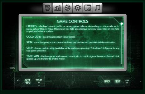 Satoshis Secret Slot Machine Game Controls Screen