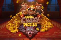Three Crazy Piggies slot logo