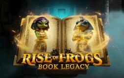 Rise of Frogs: Book Legacy slot logo