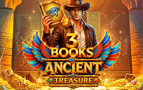 3 Books of Ancient Treasure slot logo